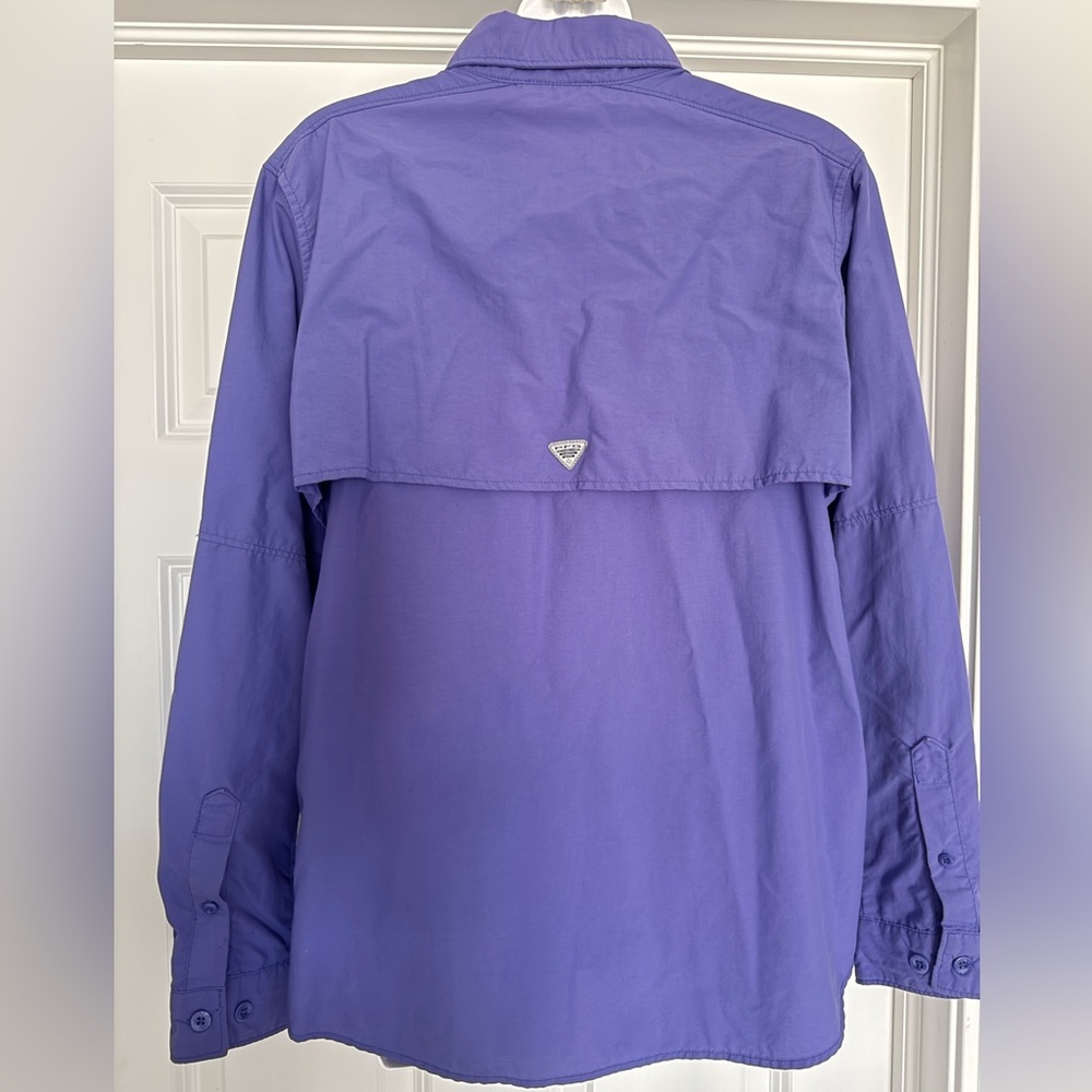 Columbia Womens PFG (Performance Fishing Gear) Bahama II LS Button Shirt, M EUC - Picture 4 of 6